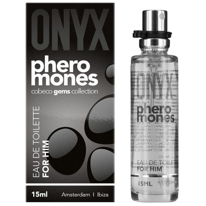 COBECO Onyx parfum aux phéromones, eau de toilette pour homme, 15 ml