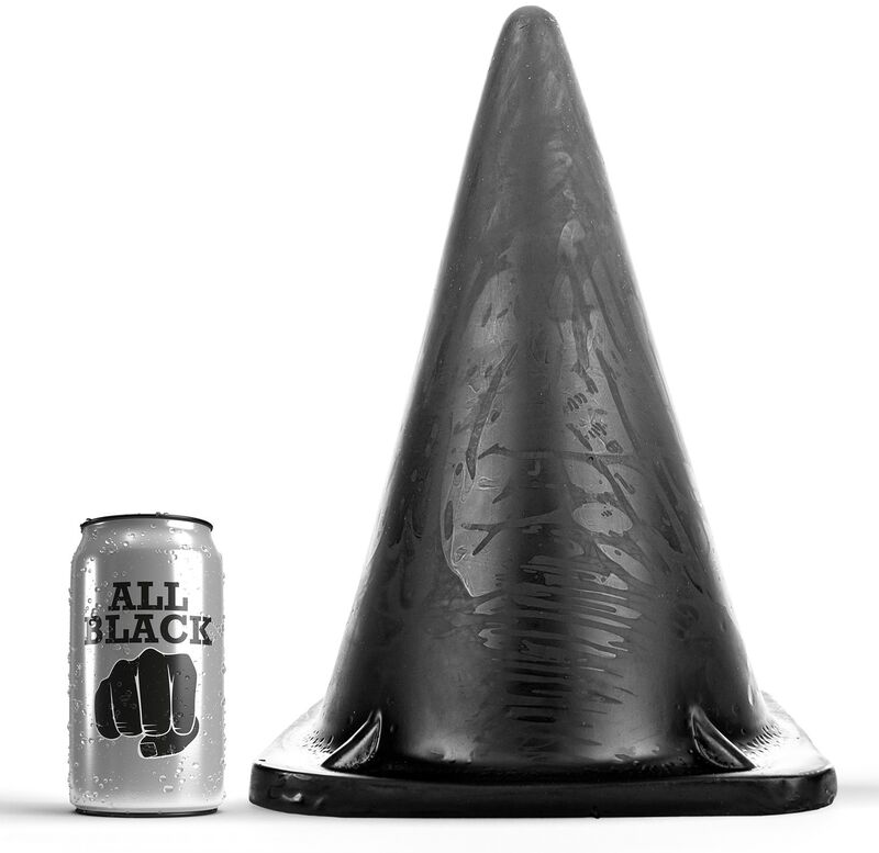 Plug anal triangulaire en PVC ALL BLACK