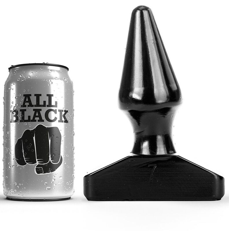 Plug anal ALL BLACK en PVC, 16 cm