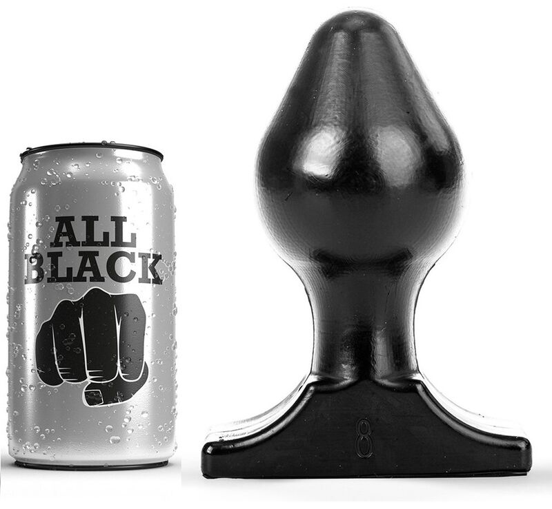 ALL BLACK Plug anal, 16 cm