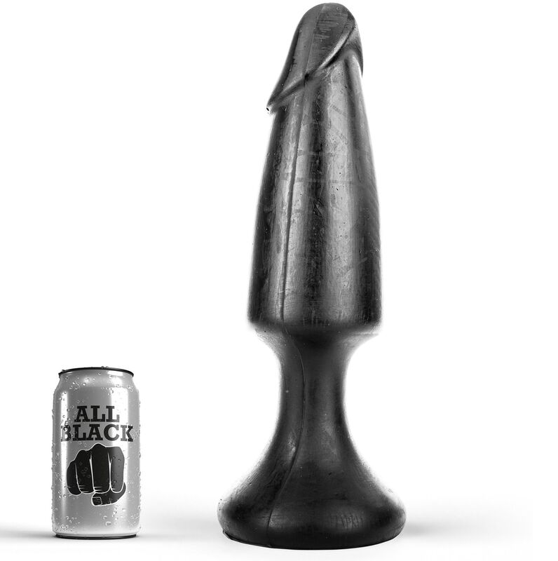 Plug anal ALL BLACK en PVC, 35 cm