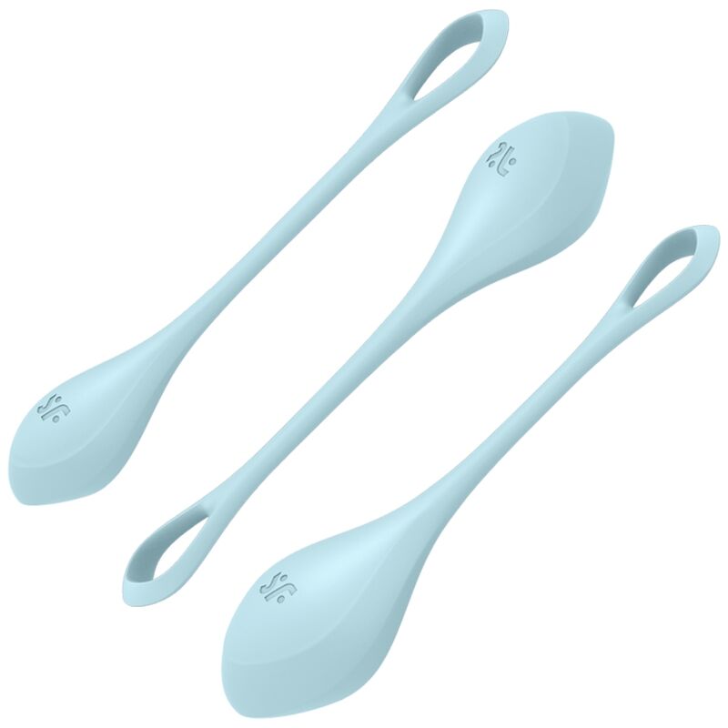 Boules de geisha Satisfyer Yoni Power 2, bleues