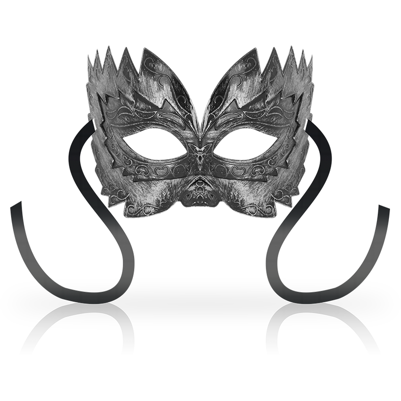 Masque pour les yeux argenté OHMAMA, style vénitien