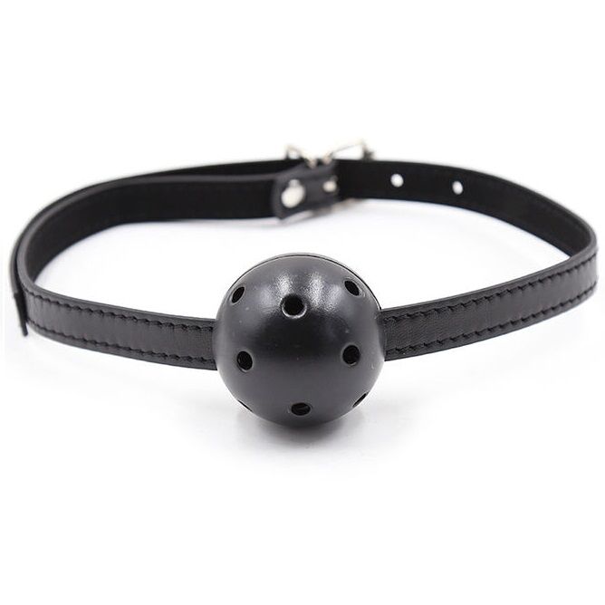 Bâillon boule OHMAMA FETISH avec ouvertures de ventilation