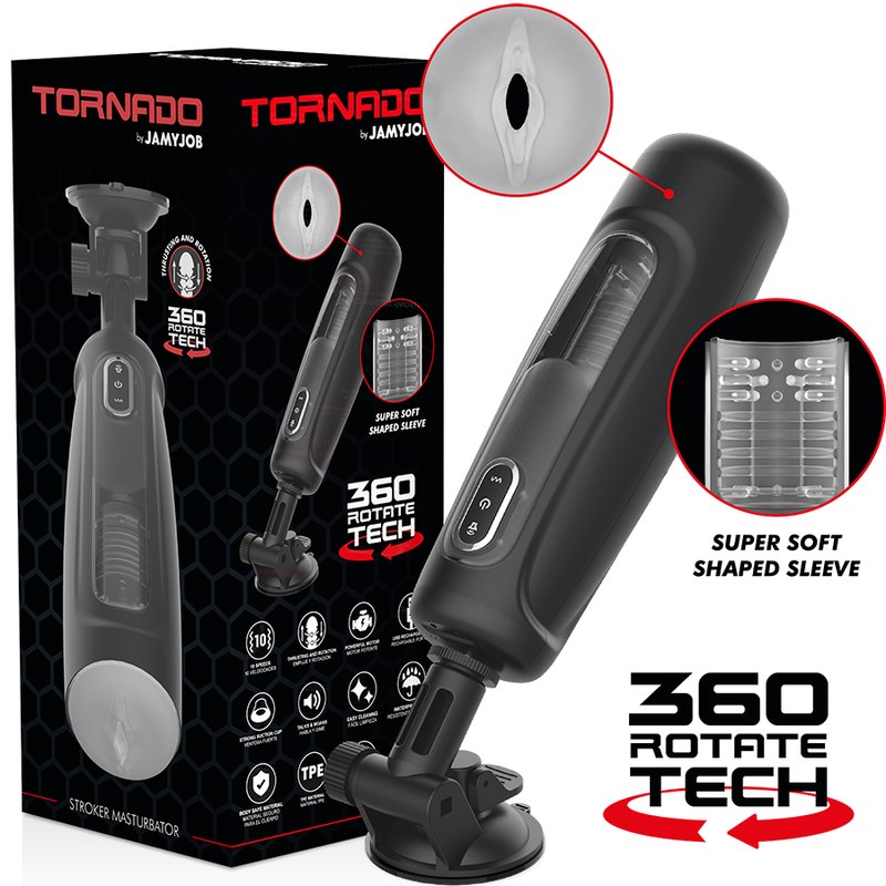 Masturbateur automatique JAMYJOB Tornado 360 Rotate Tech
