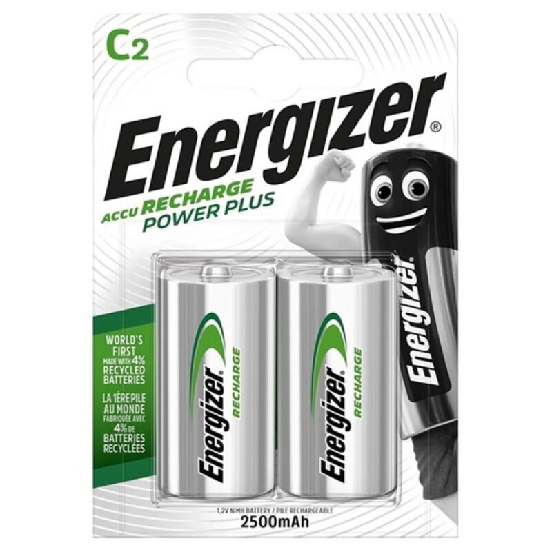 Piles rechargeables C 2500 mAh haute puissance pour appareils Energizer