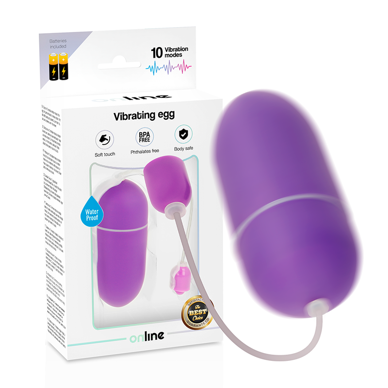 Œuf vibrant ONLINE en silicone, violet