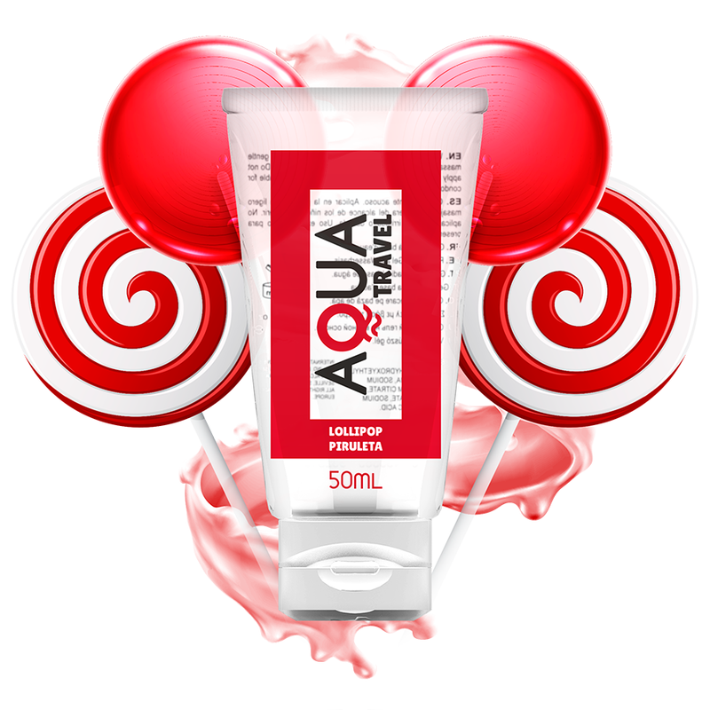 Gel lubrifiant AQUA TRAVEL goût sucette, 50 ml