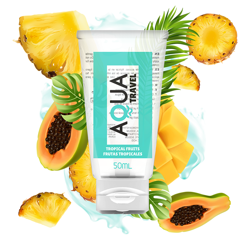 AQUA TRAVEL lubrifiant goût fruits tropicaux, 50 ml
