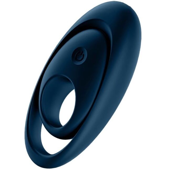 Anneau vibrant pour pénis Satisfyer Glorious Duo, bleu