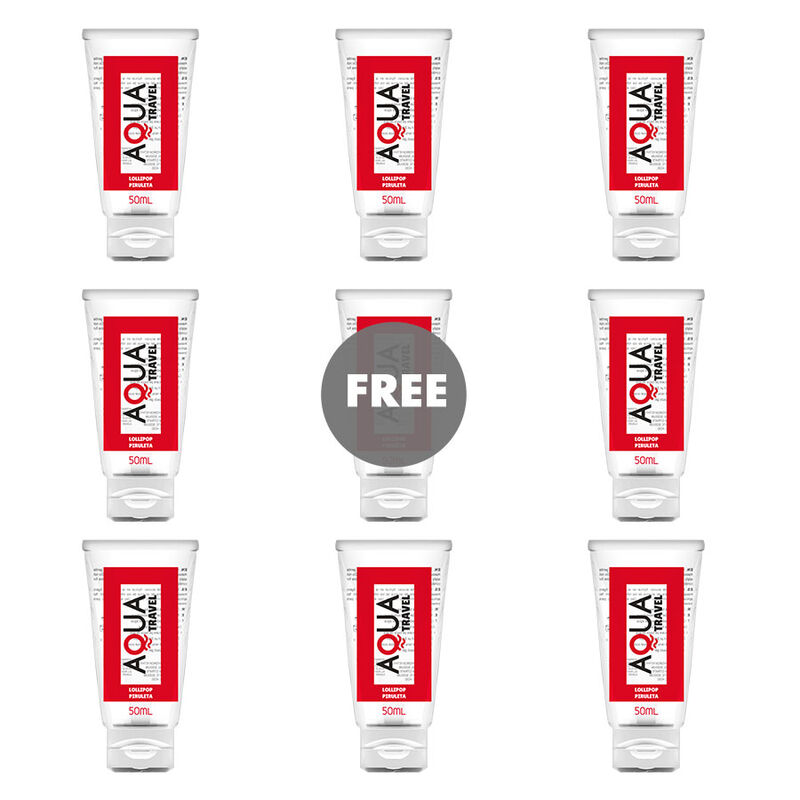 Gel lubrifiant goût sucette 50 ml à base d’eau, longue durée et intense AQUA