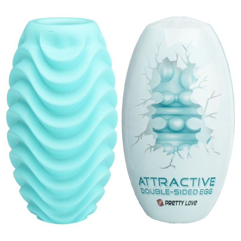 Masturbateur Pretty Love turquoise réversible