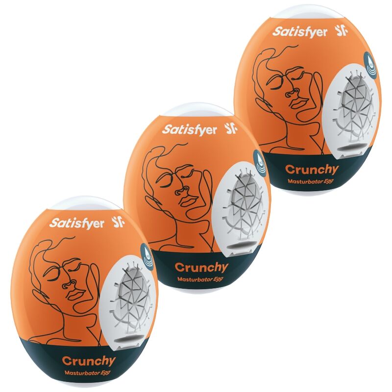 Œufs masturbateurs Satisfyer Crunchy, lot de 3