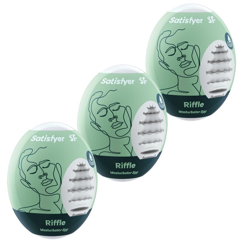 Satisfyer Riffle : trois œufs masturbateurs pour homme