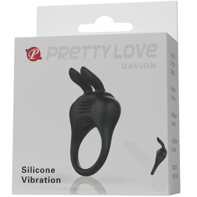Pretty Love Davion, anneau pénien vibrant avec stimulateur Rabbit