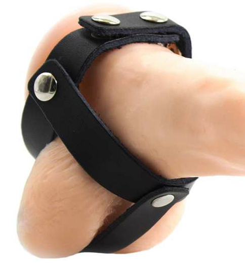 Cage à testicules en cuir OHMAMA FETISH