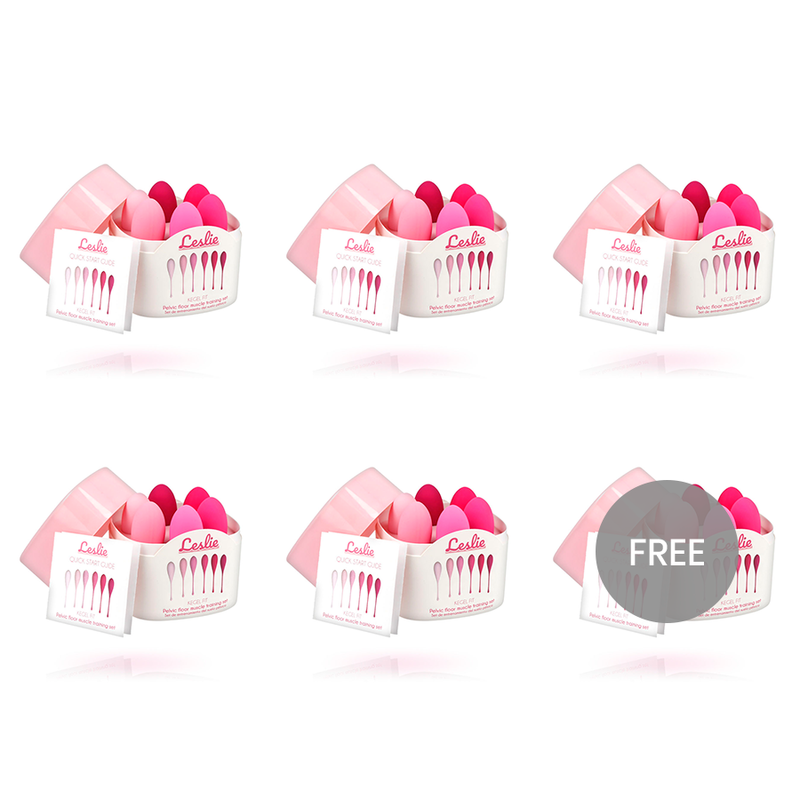 Boules de Kegel pour renforcer le plancher pelvien, 6 poids en silicone LESLIE