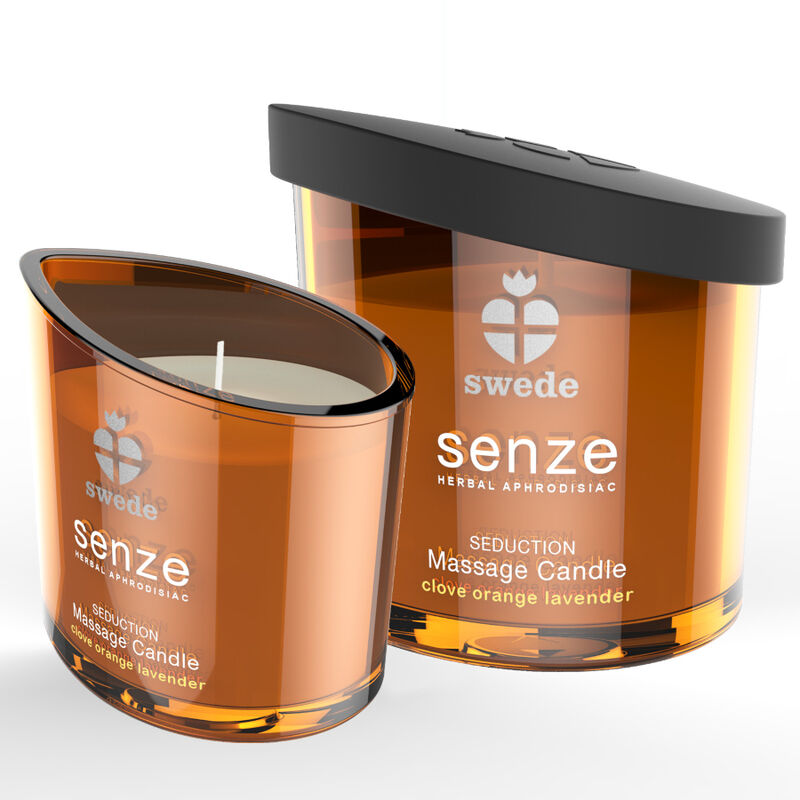 Bougie de massage SWEDE Senze Seduction à la girofle, à l’orange et à la lavande