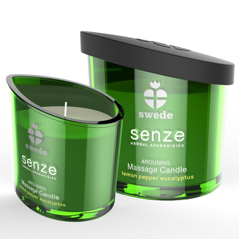 Bougie de massage Swede Senze au citron, poivre et eucalyptus