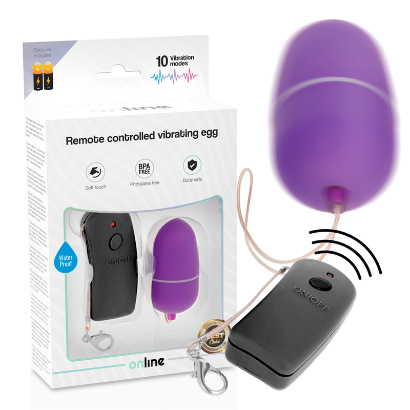 Œuf vibrant ONLINE avec télécommande, violet