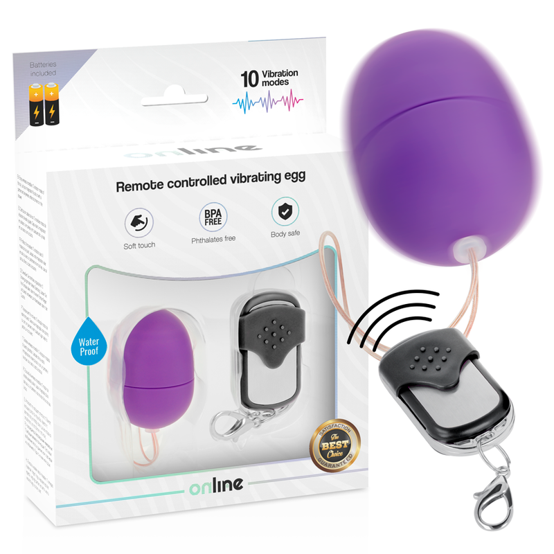 Œuf vibrant ONLINE avec télécommande, violet