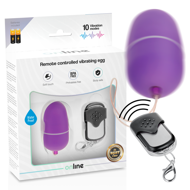 Œuf vibrant ONLINE avec télécommande, violet