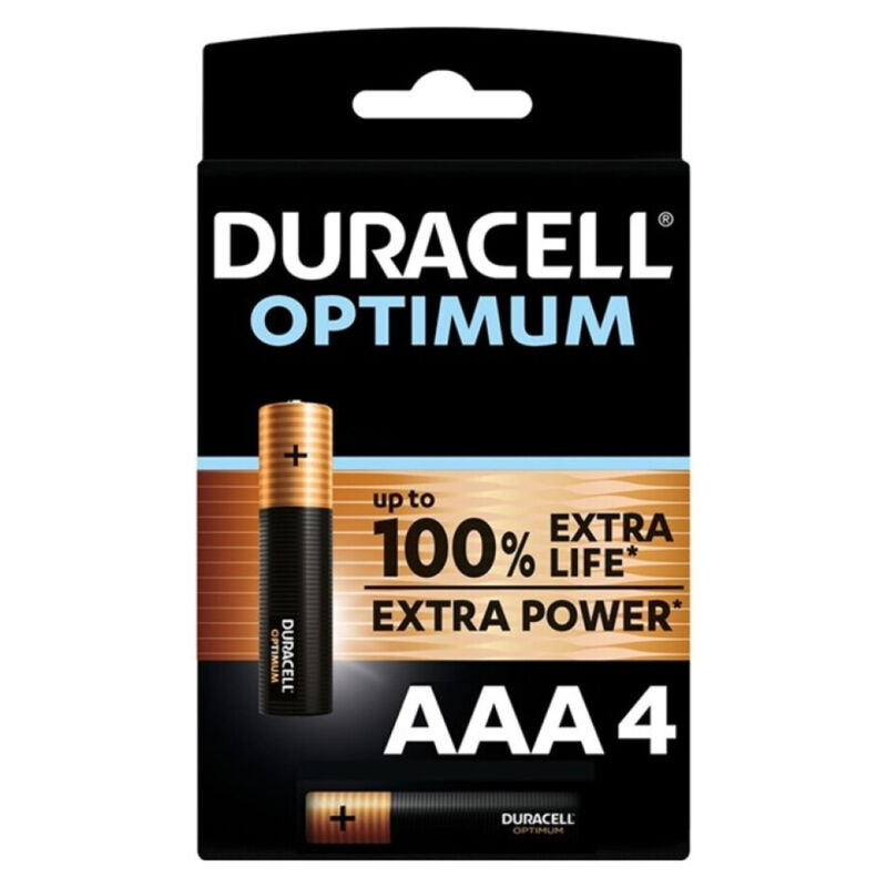Piles alcalines AAA, pack de 4, longue durée et conservation jusqu’à 10 ans DURACELL