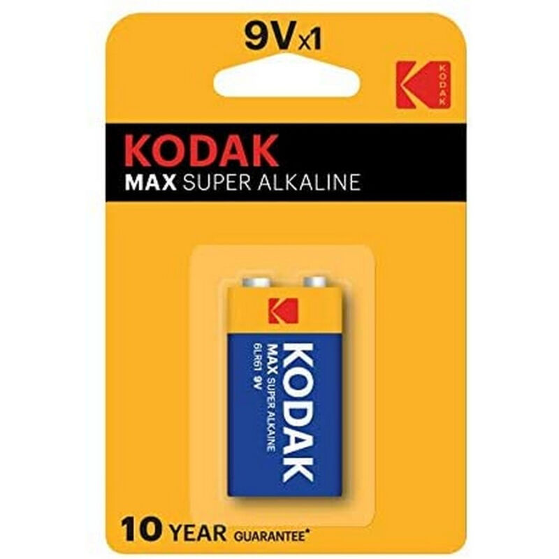 Pile alcaline 9 V LR61 compacte à haute tension pour appareils et capteurs KODAK