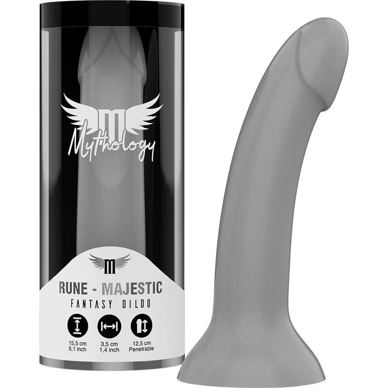 MYTHOLOGY Rune Majestic Dildo S, couleur argent
