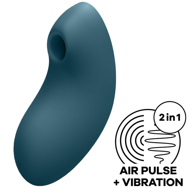Vibromasseur clitoridien à impulsions d’air et vibrations en silicone pour intensité SATISFYER