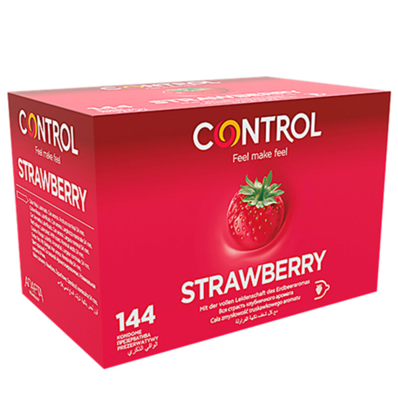 Préservatifs Control Adapta parfum fraise, 144 pièces