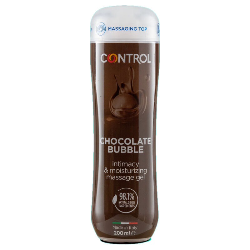 Gel de massage Control Chocolate Bubble, parfum chocolat, 200 ml