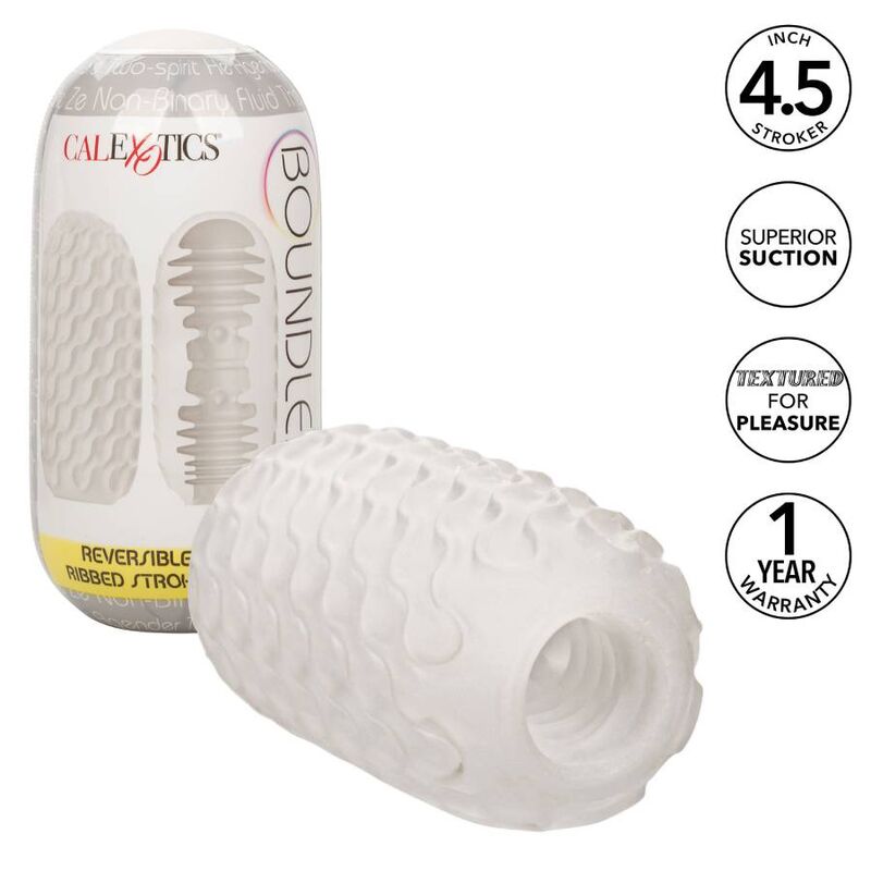 CalExotics Reversible Ribbed Stroker à deux textures