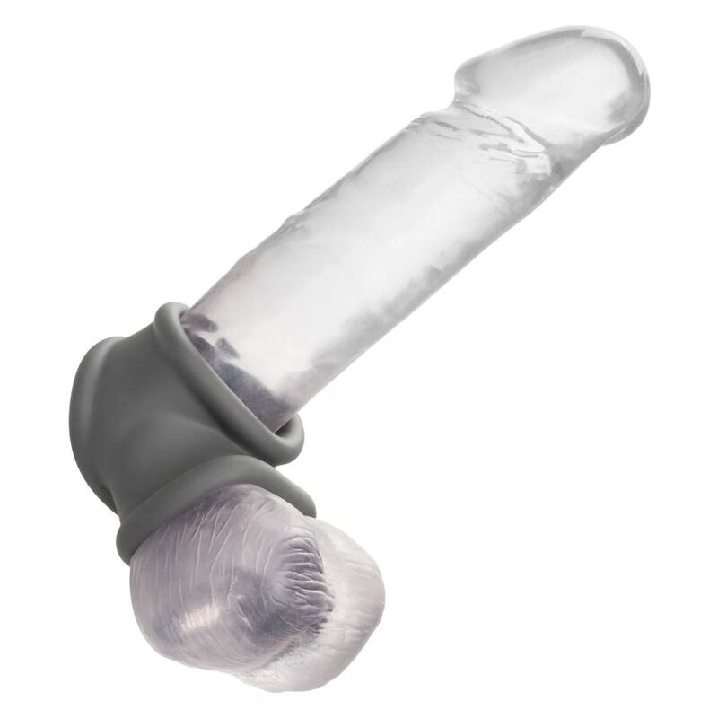 Anneau pénien CalExotics Alpha Precision sans vibration, gris