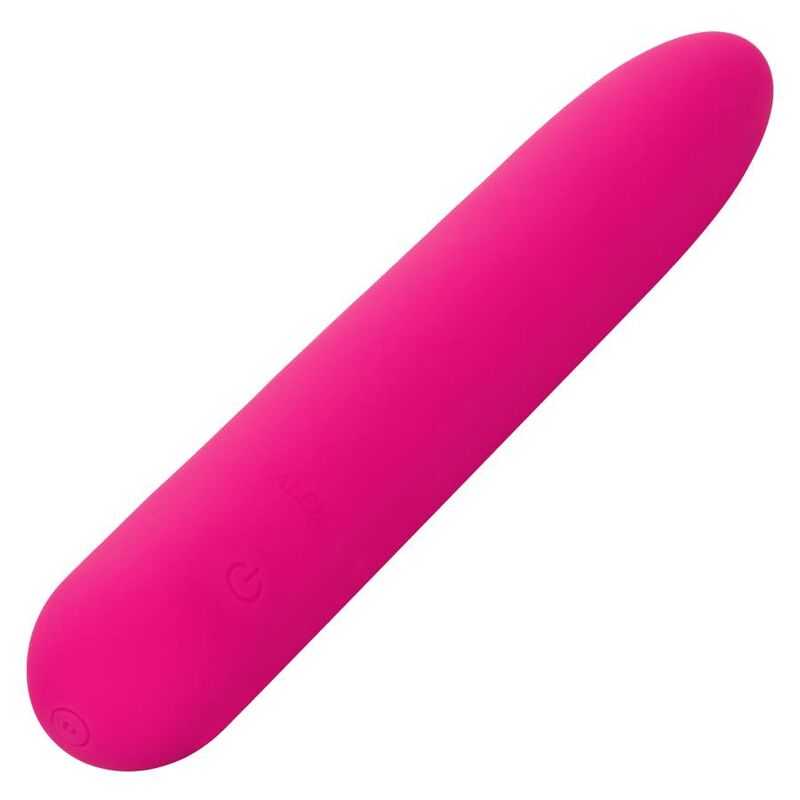 Mini vibromasseur CalExotics Bliss en silicone liquide, rose