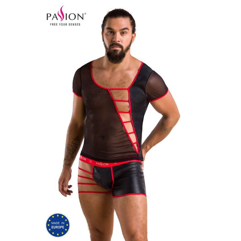 Ensemble de lingerie masculine PASSION MEN 055, noir, L/XL