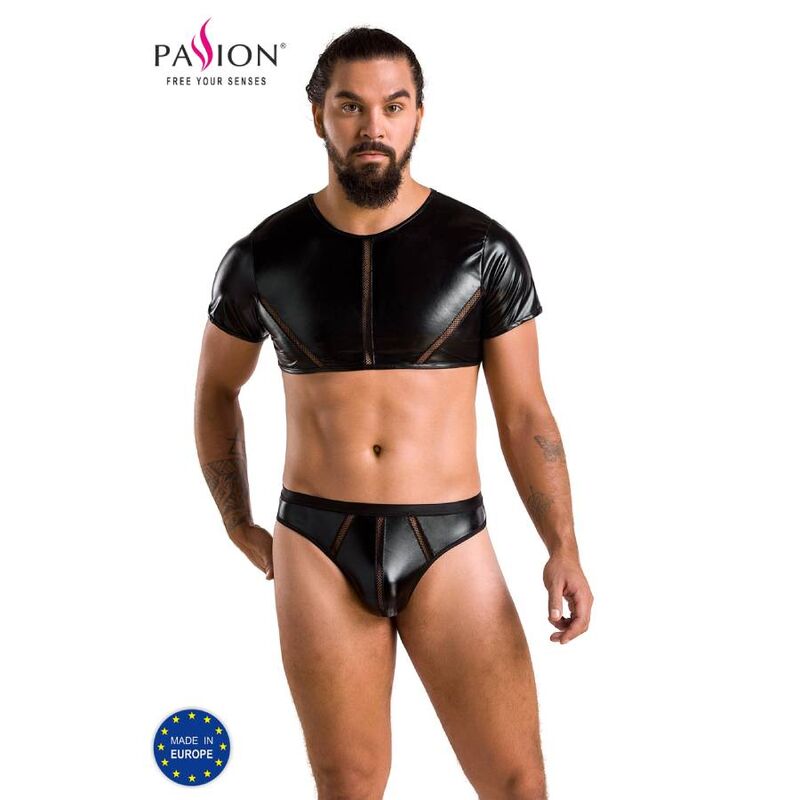 Ensemble de lingerie pour homme PASSION 057 Peter noir