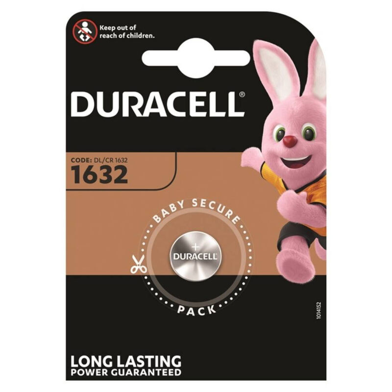 Pile bouton lithium CR1632 3 V longue durée pour montres DURACELL