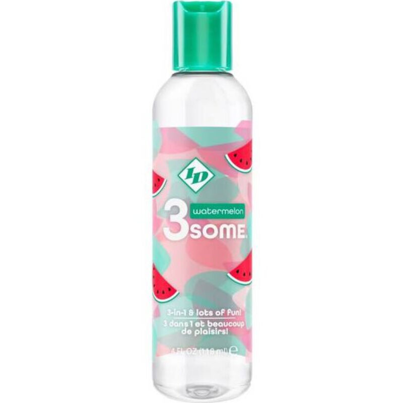 ID 3SOME lubrifiant aromatisé à la pastèque, 4 fl oz