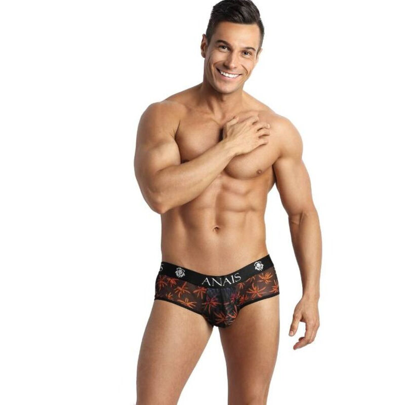 Jock bikini en mesh noir avec fessier ouvert pour des nuits enflammées ANAIS