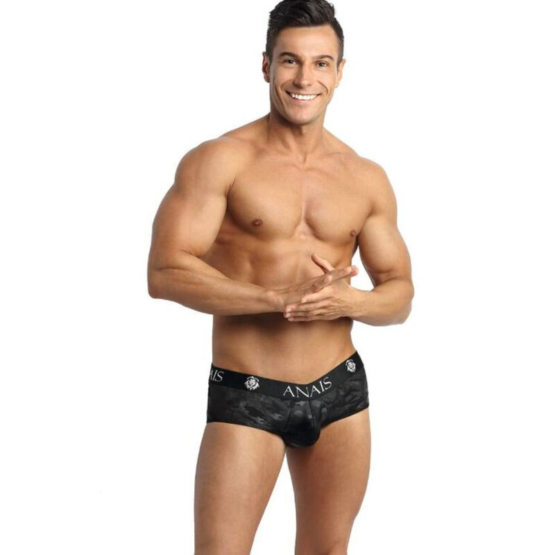 Jockstrap en microfibre à fesses ouvertes, imprimé militaire ANAIS