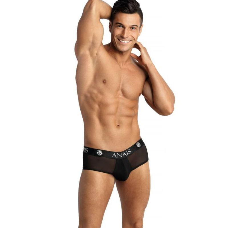 Jock bikini en tulle noir, ouvert au dos et confortable à porter ANAIS