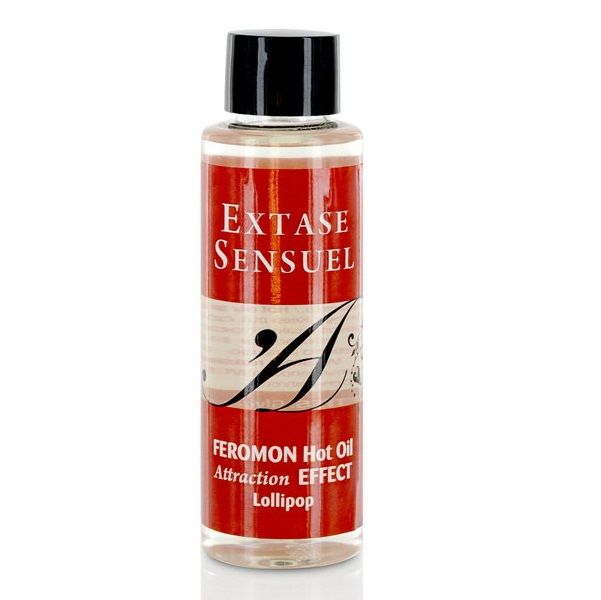 Huile de massage chauffante Extase Sensual au goût de sucette