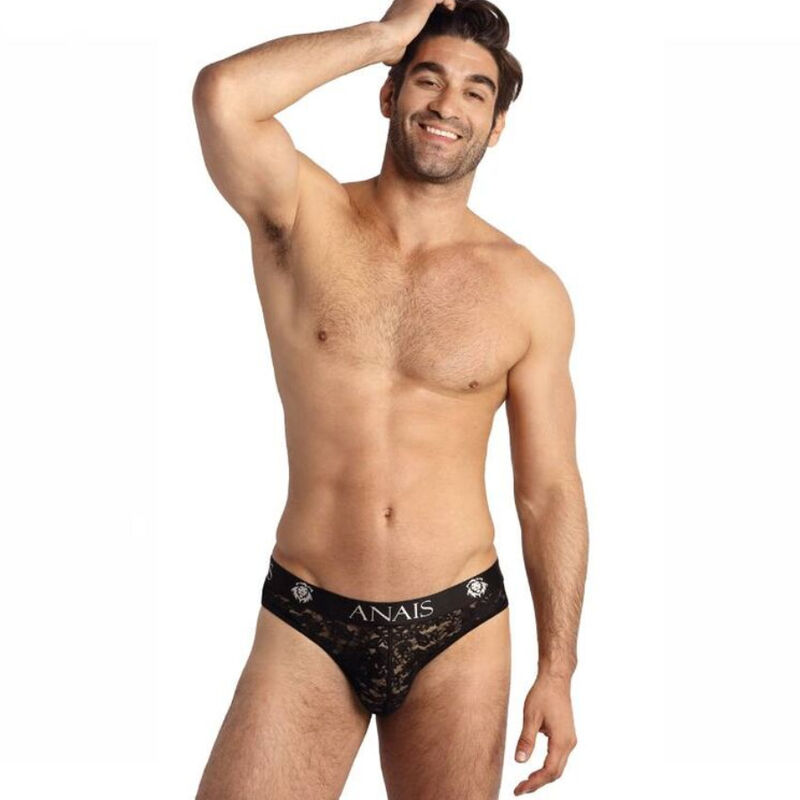String homme sexy en dentelle florale, confortable et extensible ANAIS