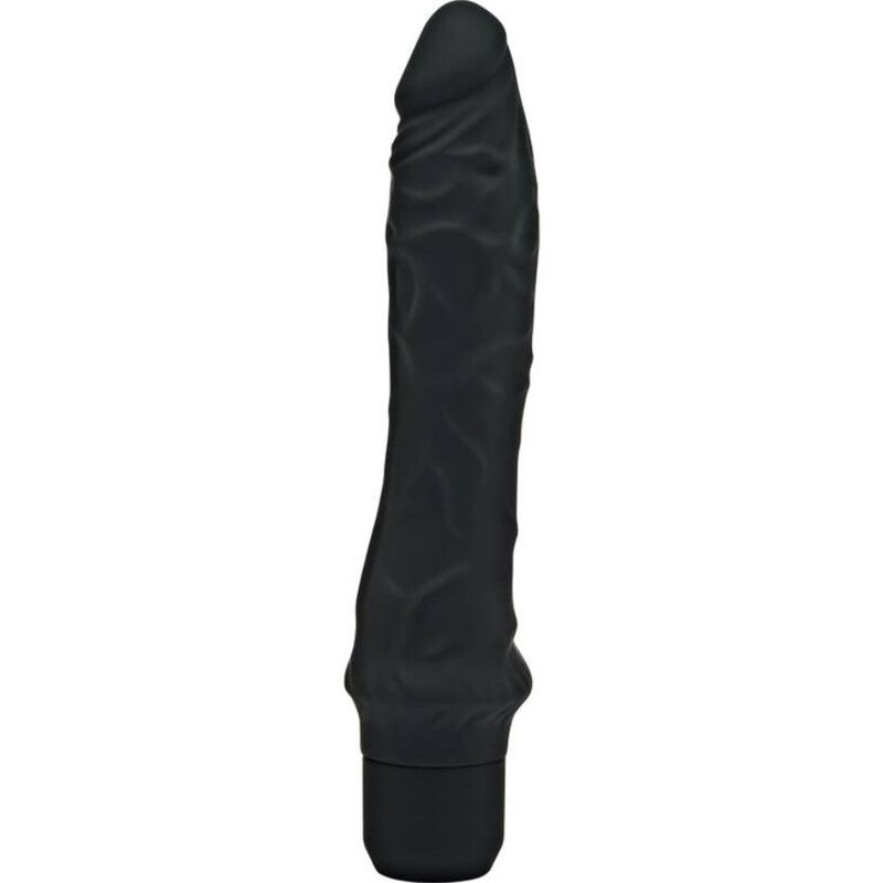 GET REAL Classic Large, vibromasseur réaliste en silicone noir