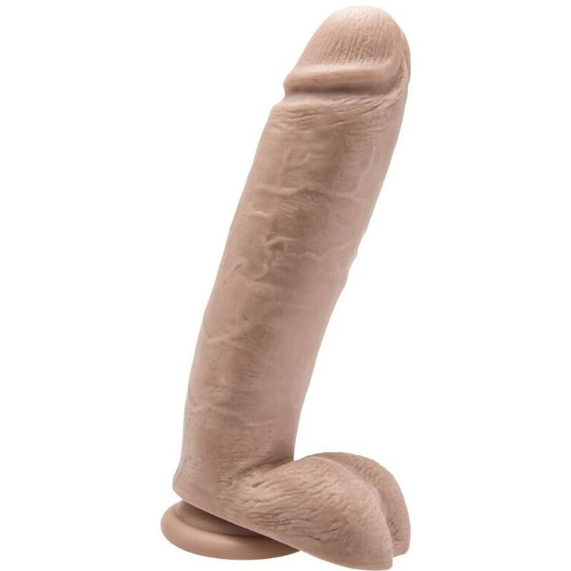 Gode GET REAL avec testicules, couleur chair, 25,5 cm