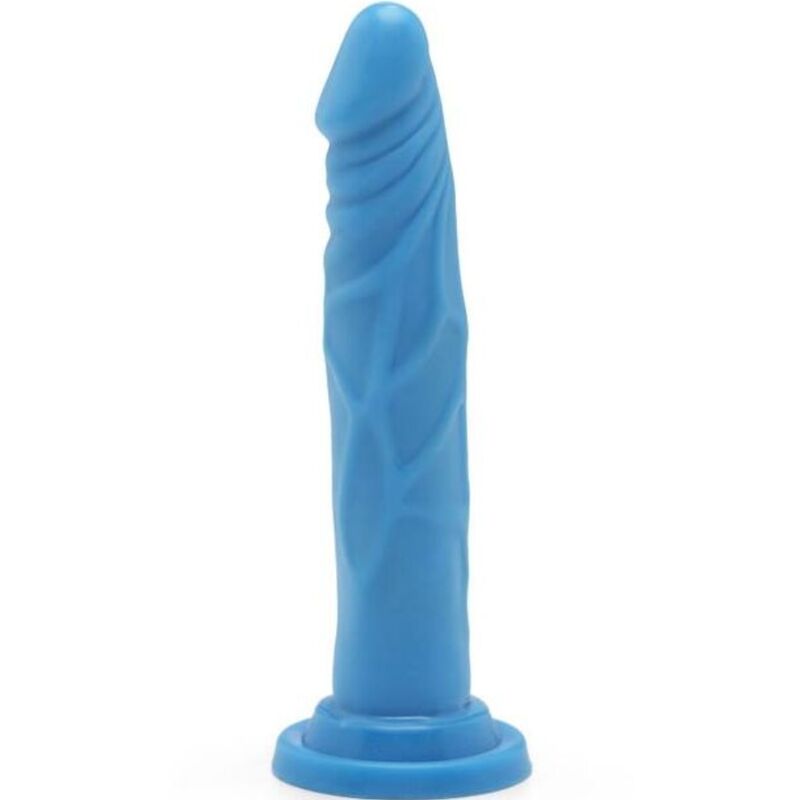 Gode GET REAL Happy Dicks bleu, 19 cm