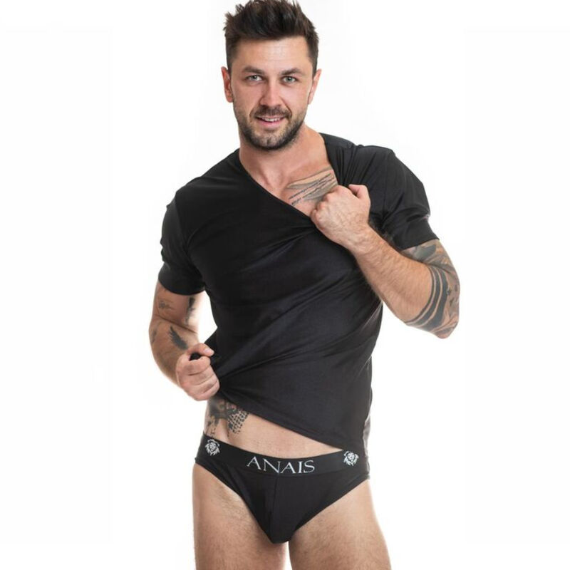 T shirt moulant en microfibre bleu pétrole, confortable et extensible ANAIS LUXURY LINGERIE