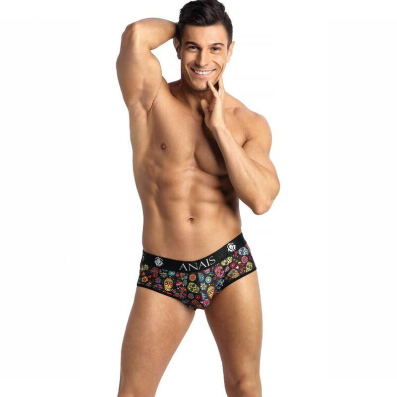 Jockstrap bikini érotique en tissu extensible, avec fesses ouvertes ANAIS