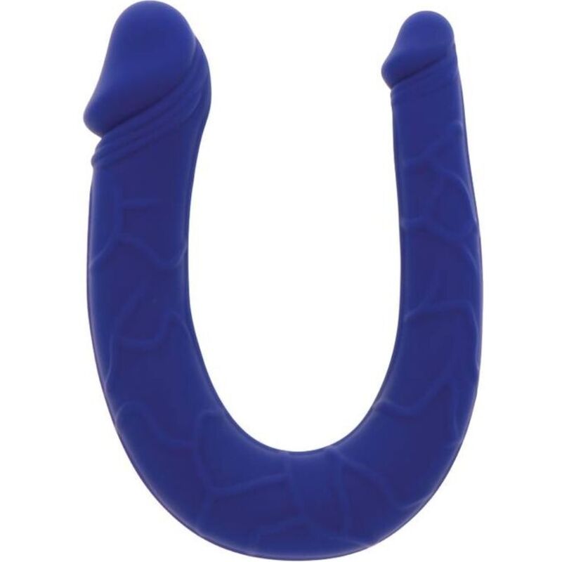 GET REAL Realistic Mini Double Dong, gode double bleu